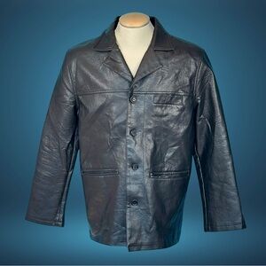 Y2K DOLCE and GABBANA Men’s Black Leather Jacket / L